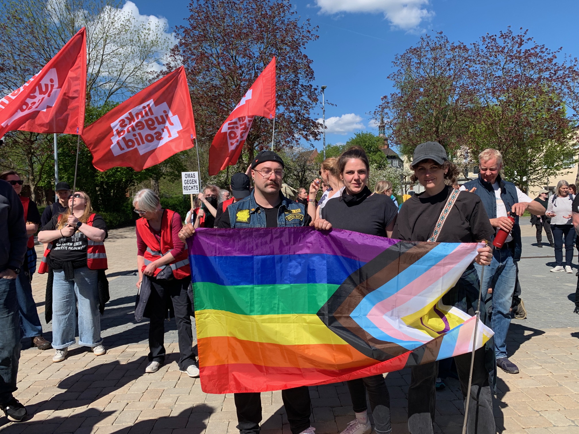 Die Linke steht fest f&uuml;r den Antifaschismus